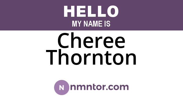 Cheree Thornton