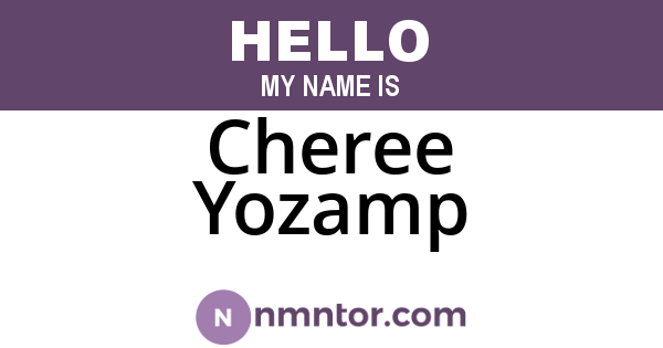 Cheree Yozamp