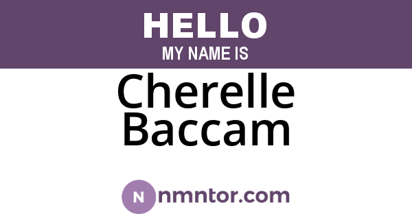 Cherelle Baccam