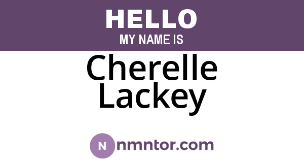 Cherelle Lackey