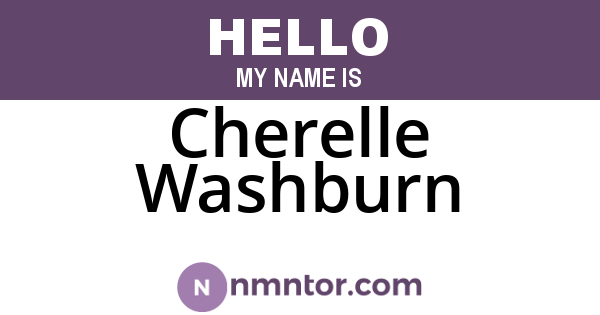 Cherelle Washburn