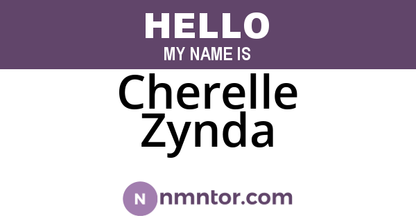 Cherelle Zynda