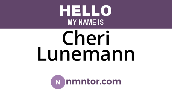 Cheri Lunemann