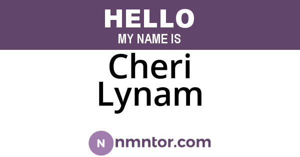 Cheri Lynam