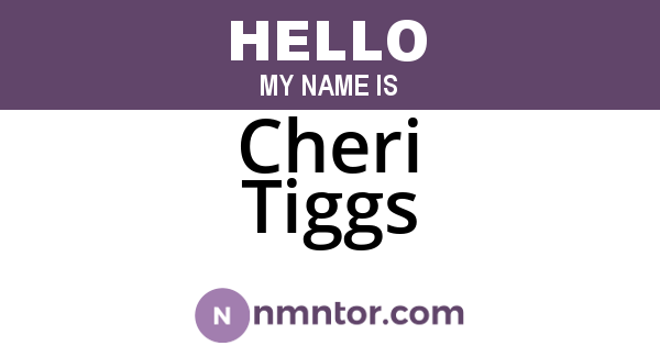 Cheri Tiggs