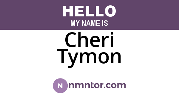 Cheri Tymon