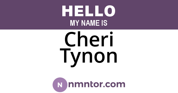 Cheri Tynon