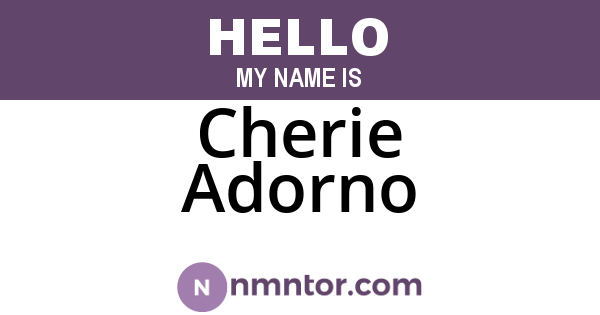 Cherie Adorno
