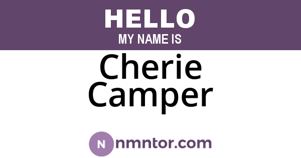 Cherie Camper