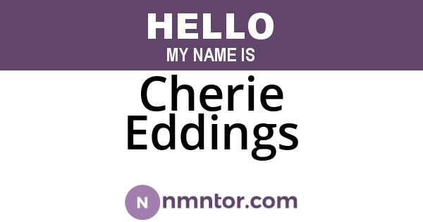 Cherie Eddings