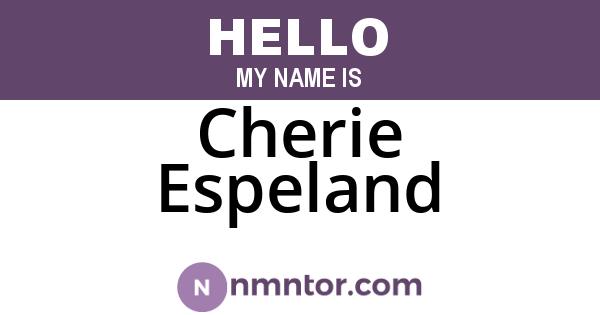 Cherie Espeland
