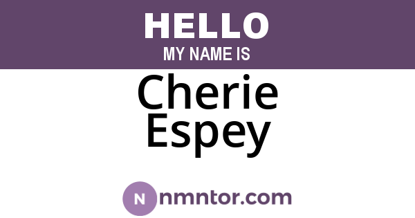 Cherie Espey