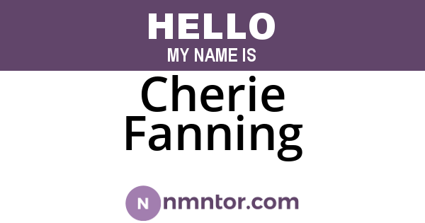 Cherie Fanning
