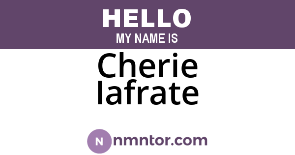 Cherie Iafrate