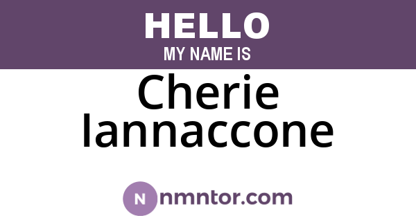 Cherie Iannaccone