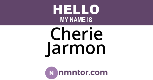 Cherie Jarmon