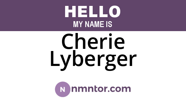 Cherie Lyberger