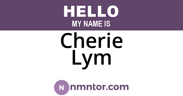 Cherie Lym