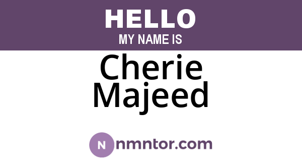 Cherie Majeed