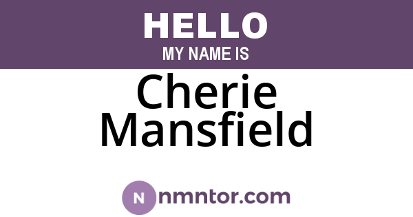 Cherie Mansfield