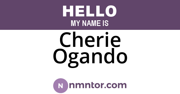Cherie Ogando