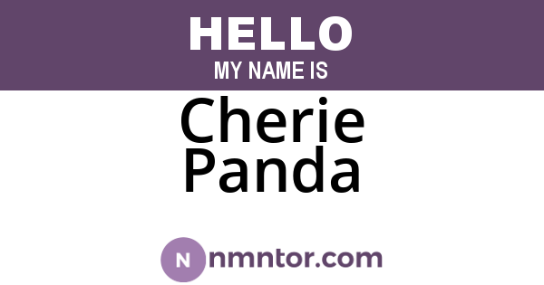 Cherie Panda
