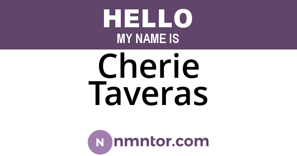 Cherie Taveras