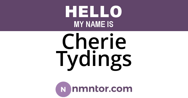 Cherie Tydings