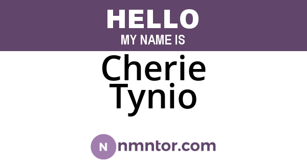 Cherie Tynio