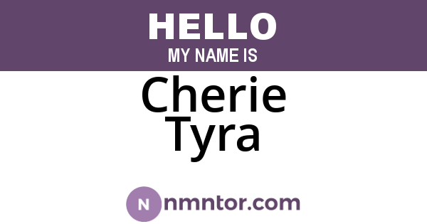 Cherie Tyra