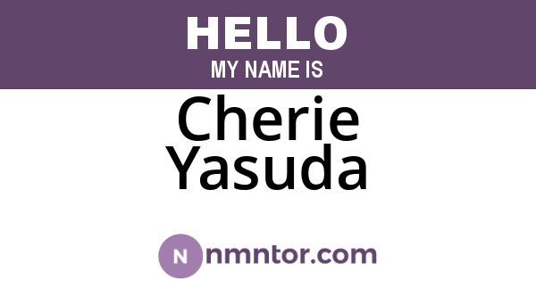 Cherie Yasuda