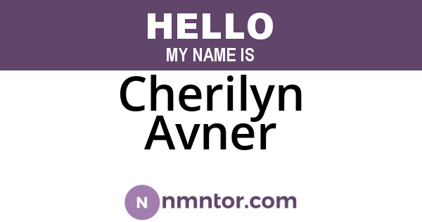 Cherilyn Avner