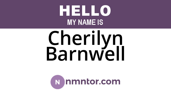 Cherilyn Barnwell