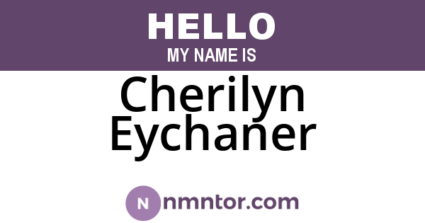 Cherilyn Eychaner