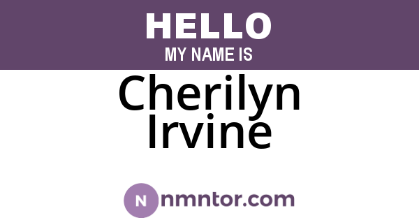 Cherilyn Irvine