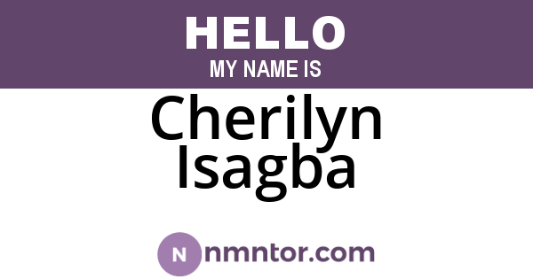 Cherilyn Isagba