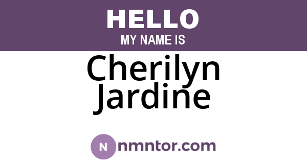Cherilyn Jardine