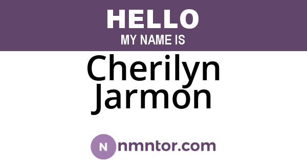 Cherilyn Jarmon