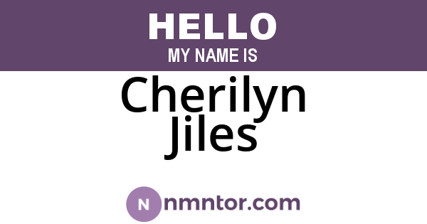 Cherilyn Jiles