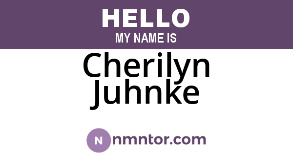 Cherilyn Juhnke