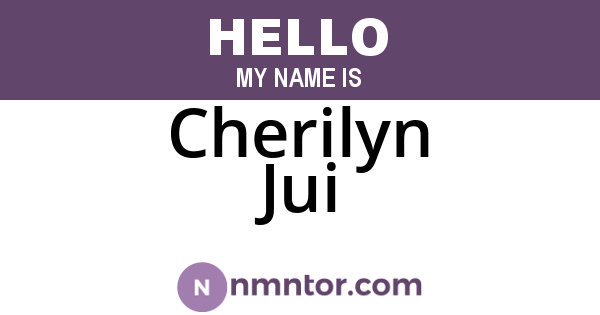 Cherilyn Jui
