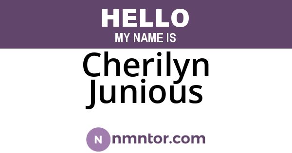 Cherilyn Junious