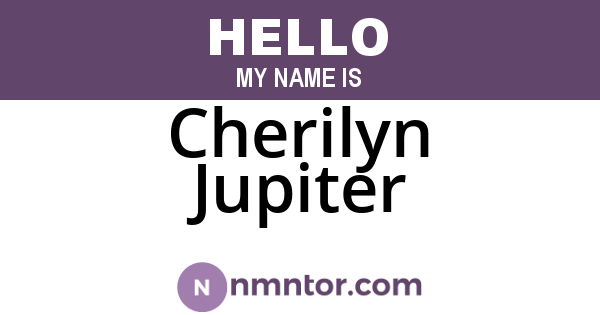 Cherilyn Jupiter