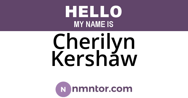 Cherilyn Kershaw