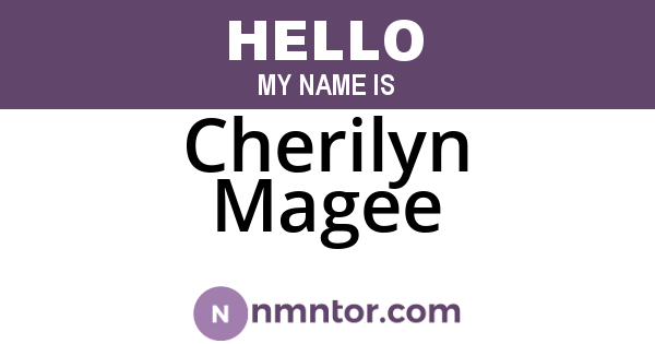 Cherilyn Magee