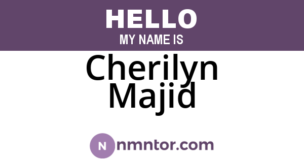 Cherilyn Majid