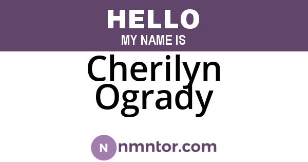 Cherilyn Ogrady