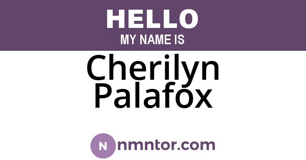 Cherilyn Palafox