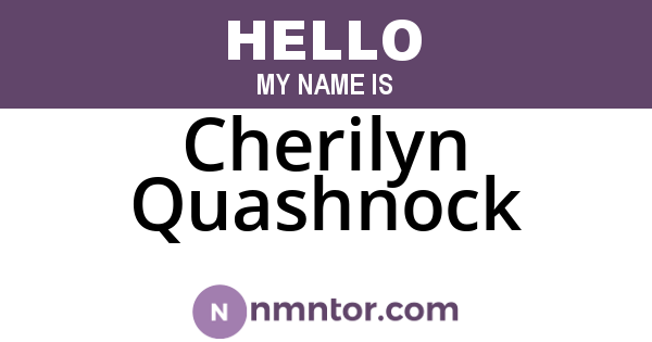 Cherilyn Quashnock