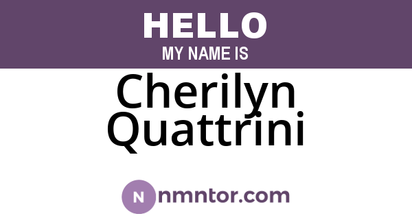 Cherilyn Quattrini